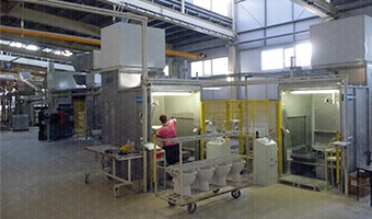 Inspection and glazing booths